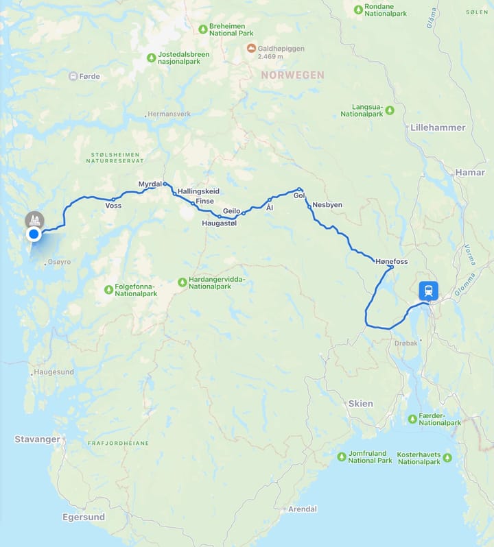 Tag 3 – Von Oslo nach Bergen