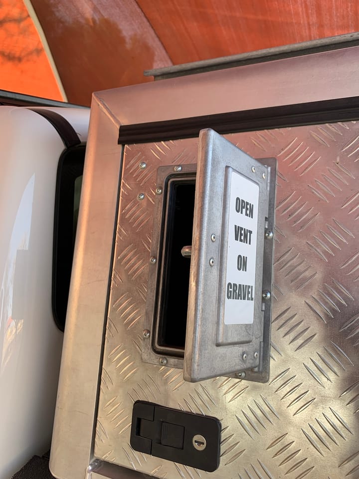 Open Vent on Gravel